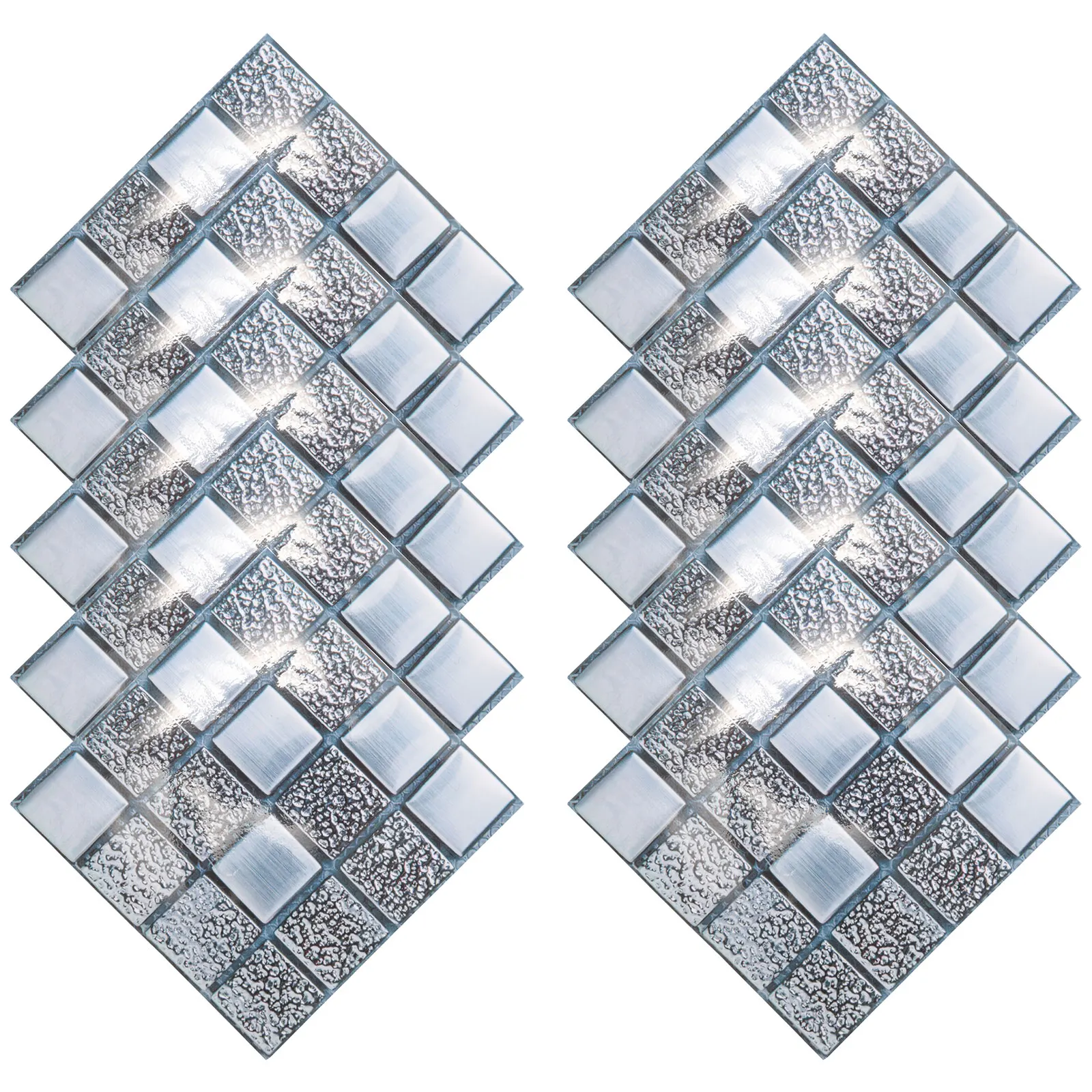 

10pcs Tile Sticker Peel Stick Pvc Removable Waterproof Wall Floor Sticker For Kitchen Bathroom Home Decor Paint