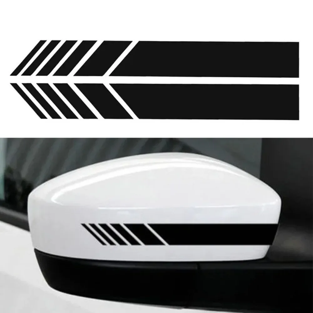 Car Side Stripe Graphic Decal Stickers, Auto Rearview Mirror Decor Sticker Design, For Car Body & Mirror DIY Exterior Decoration