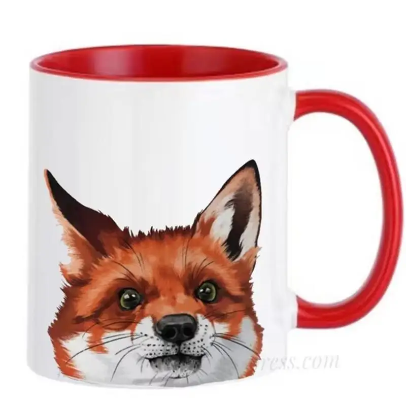 

Cute Fox Mugs Animal Art Mug, Wine Mugs, Coffee Mugs, Home Decor, Birthday Gifts, Milk Mugs, Beer Cups, Valentine's Day Gifts