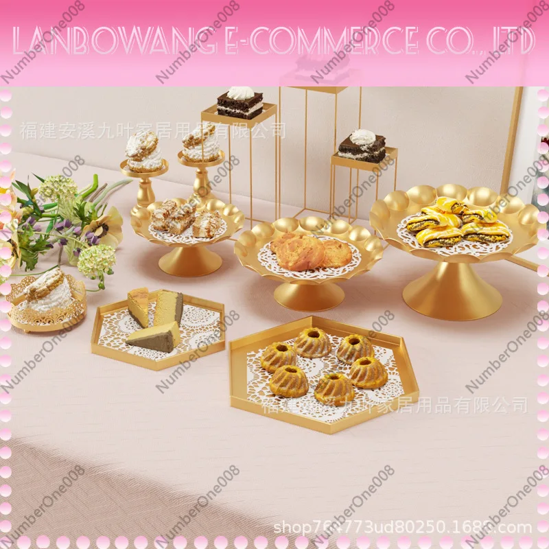 3 Tier Gold Cake Stand Set Tiered Dessert Display Rack for Wedding Party, Detachable Fruit Cupcake Stand 3 Tier Server