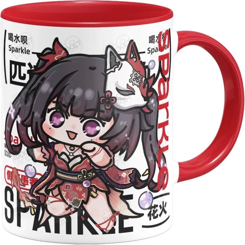 Animação Vidro Cerâmica Mark Cup, Anime Honkai: Star Rail Sparkle Cup, Mascote Caneca De Água Dos Desenhos Animados, Presente De Aniversário De Natal Enviar Amigo