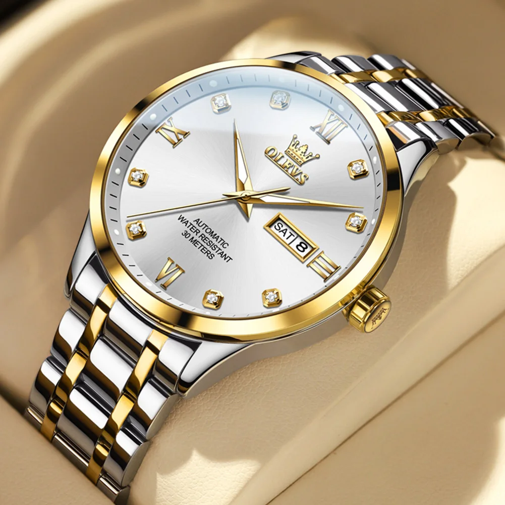 

OLEVS Automatic Mens Watches Luxury Brand Date Sport Watch Men Business Wristwatch Mechanical Watch Relogio Masculino