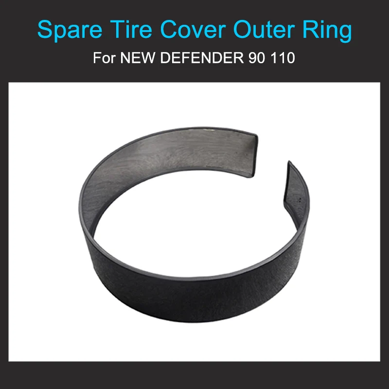 90 110 2020-2024 Exterior Decoration Accessories Spare Tire Cover Stainless Steel Outer Ring for Land Rover Defender