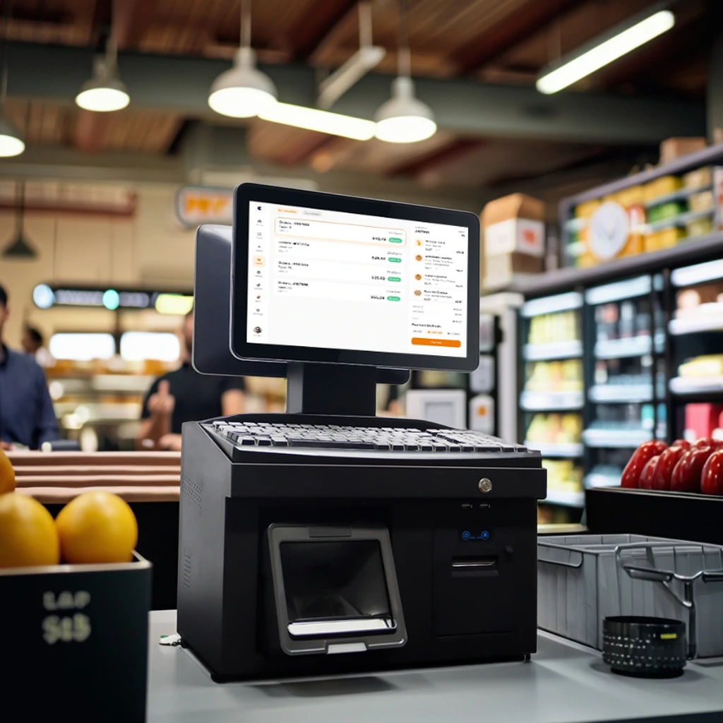 OEM Win-Dows System Retail Cash Register POS Touch Tablet With Built-in Printer WiFi Keyboard Including Built-In Scanner