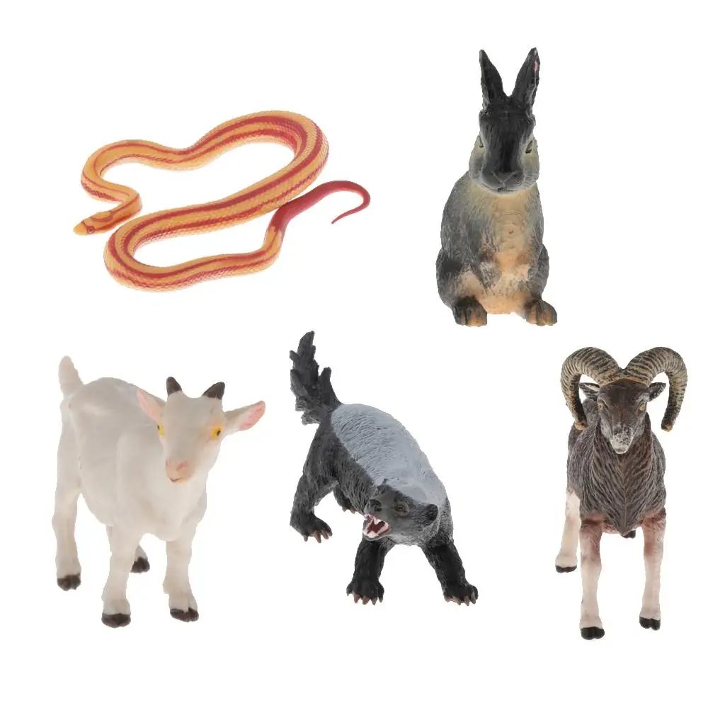 3D Animal Figures Action Models Figurine Animals Ornament Education Cognitive