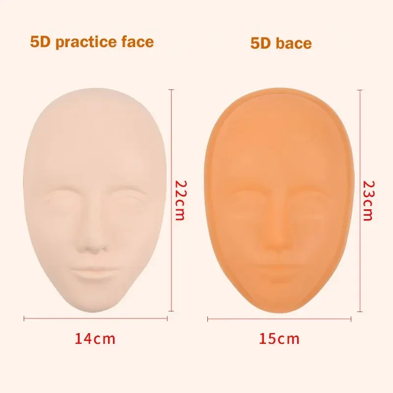 Faux visage humain en cuir pour la pratique du tatouage semi-continu, simulateur de peau en silicone, tatouage 5D H