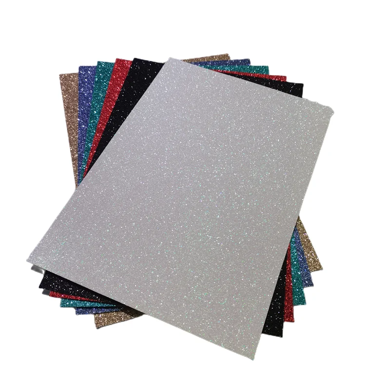 5 Sheets A4 Size 200Gsm Glitter Cardstock Paper,Glitter Paper For Diy Crafts,Cupcake Topper,Birthday And Wedding Party Decors