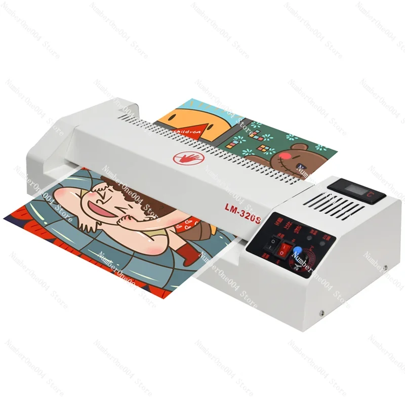 Laminator 320T Commercial Photo Pouch Laminator Household Small Inner Heating Energy Saving A3 Plastic Plastic-Envelop Machine