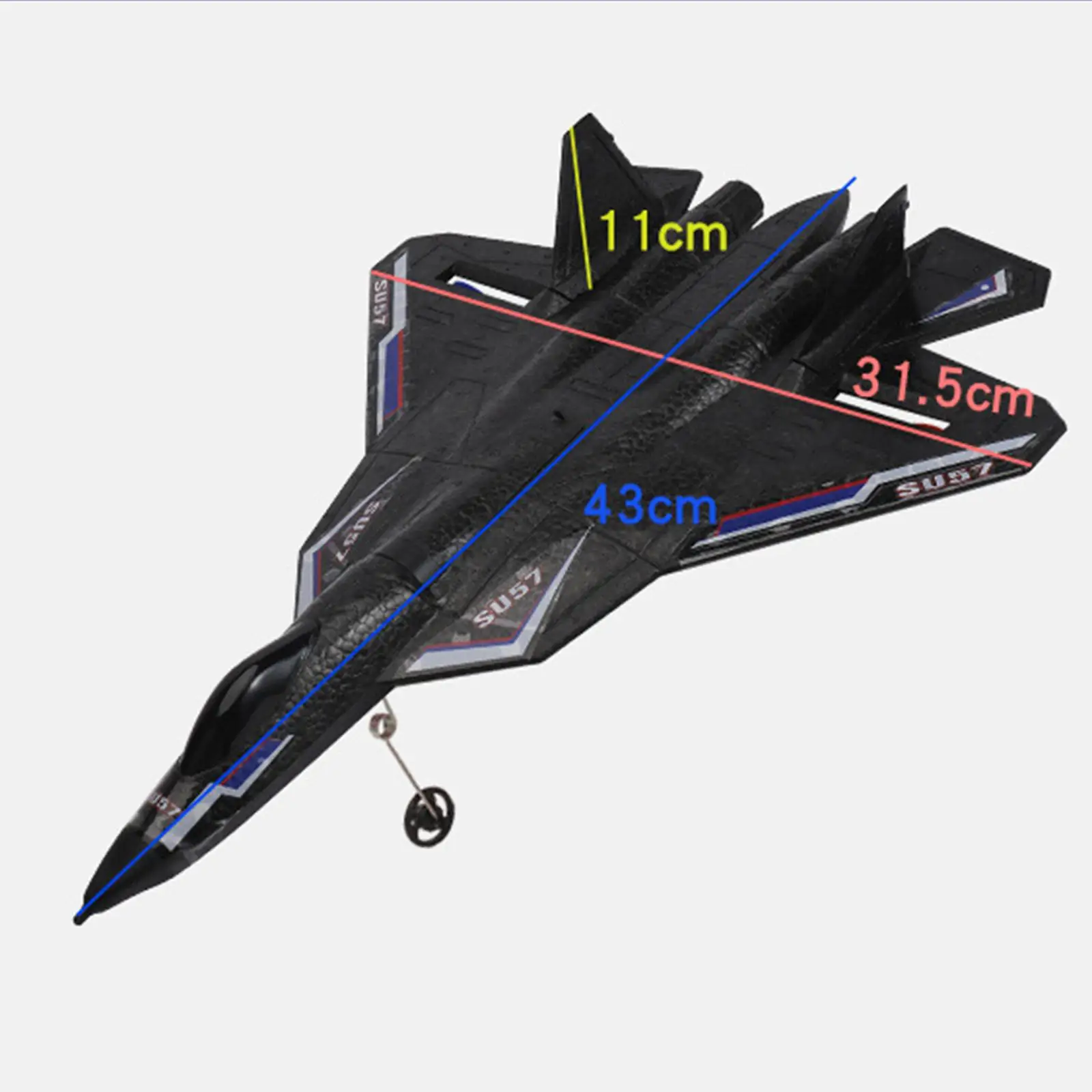 

SU-57 Fixed Wing Airplane DIY Ready to Fly 2.4G Radio Control Glider Toy Plane
