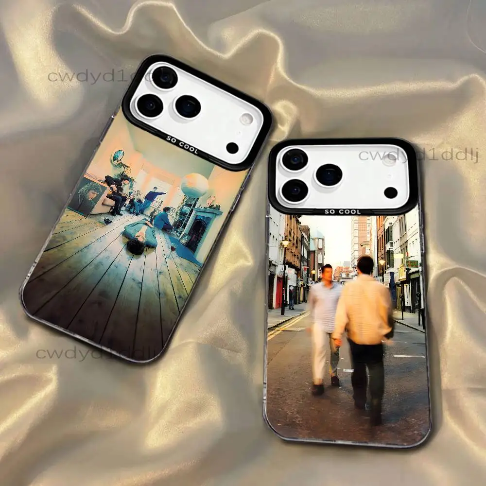 

O-Oasis Definitely Maybe Phone Case For iPhone 17,16,15,14,13,12,X,8,Pro,Max,Plus,SE4,Air,Mini HD Black IMD Matte