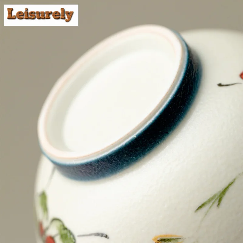 2 قطعة/الوحدة فراشة السحلية فنجان الشاي بوتيك الشاي السلطانية أكواب واحدة الشاي تذوق التأمل كوب تشازان ماستر أكواب الشاي الحرفية 65 مللي #3