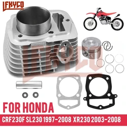 Motorcycle 65.5 mm Engine Parts Cylinder 250CC Piston Kit Motor For Zongshen CB250 Honda CRF 230F SL XR 230 Motoblock ATV Parts