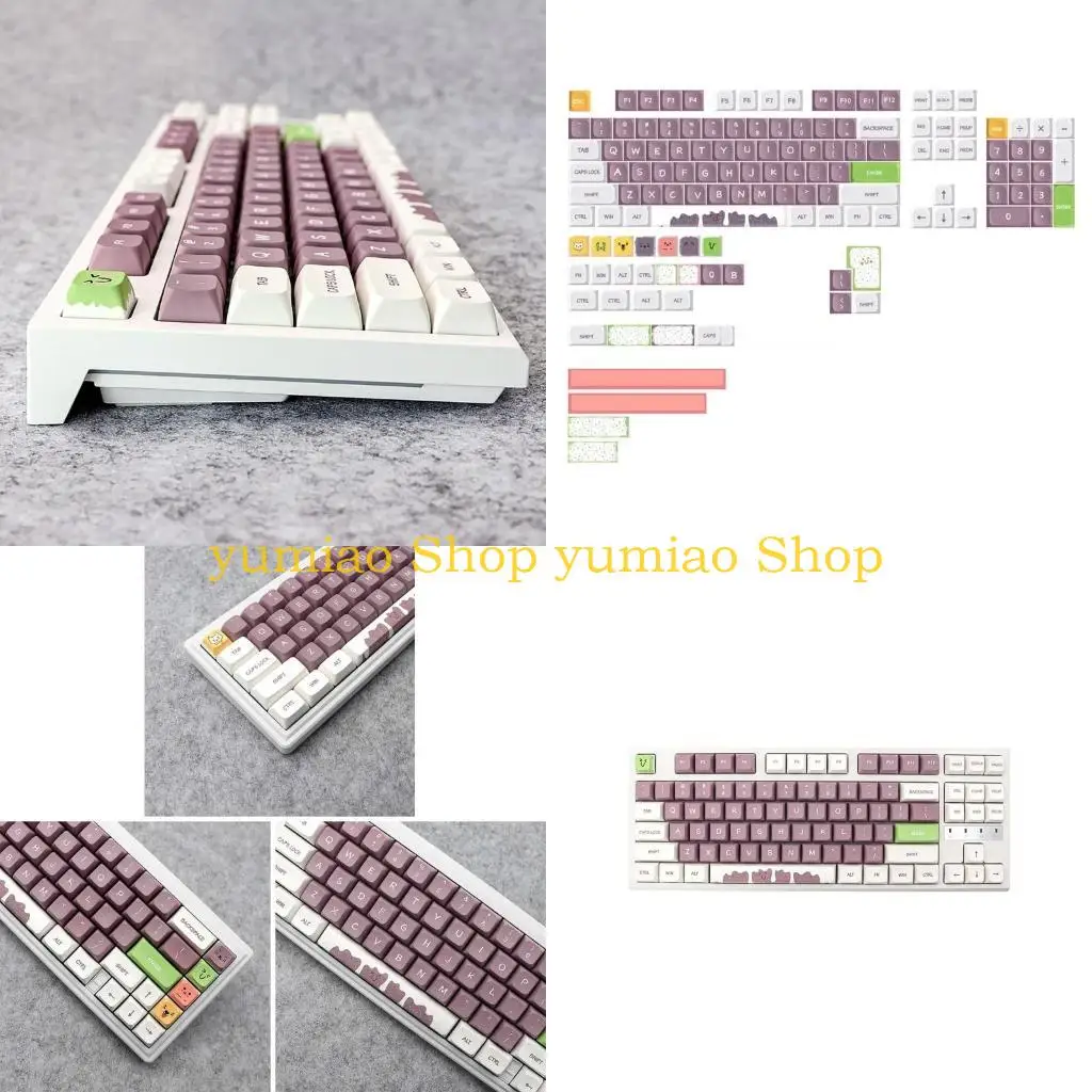 

587b 135 клавиш сладкий монстр Клюки Клюки XDA PBT-Dye-Subbed Mechanical Keyboard Capcap