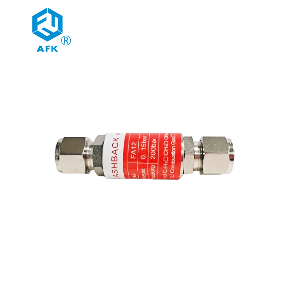 

1/4in 3/8in 1/2in SS316L Flashback Arrestor for Flammable Gas Ferrule Type
