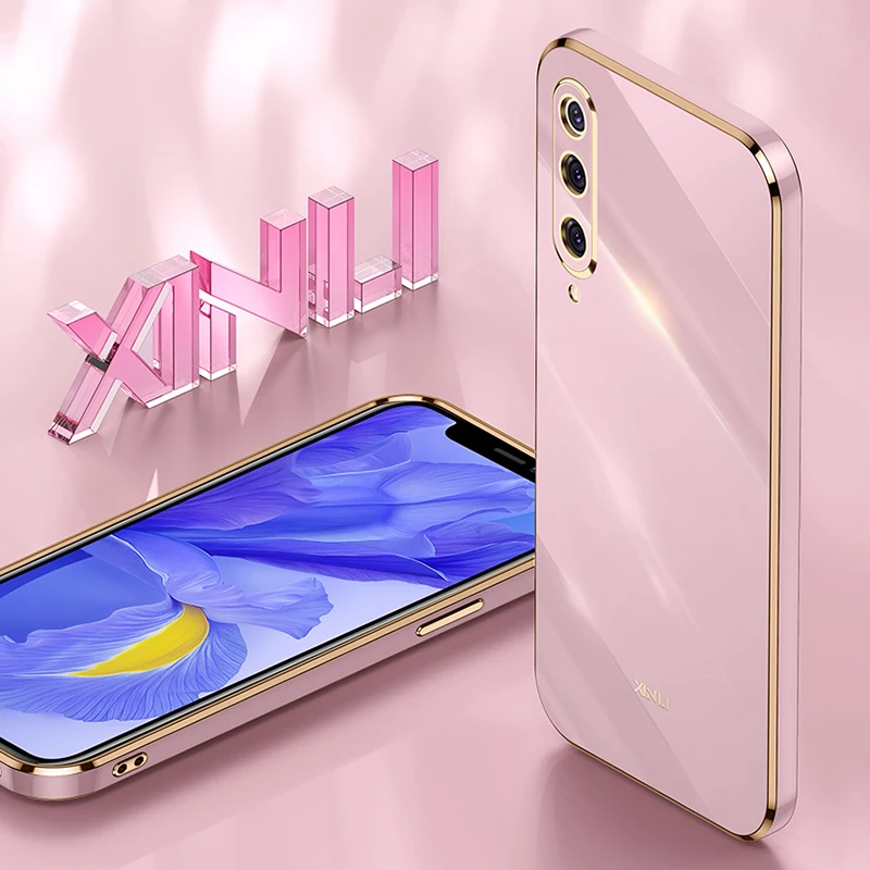 Camera Protection Phone Case for Xiaomi 9 9T Pro Soft Electroplated Silicone Ultrathin Shockproof Straight Edge Back Cover Funda