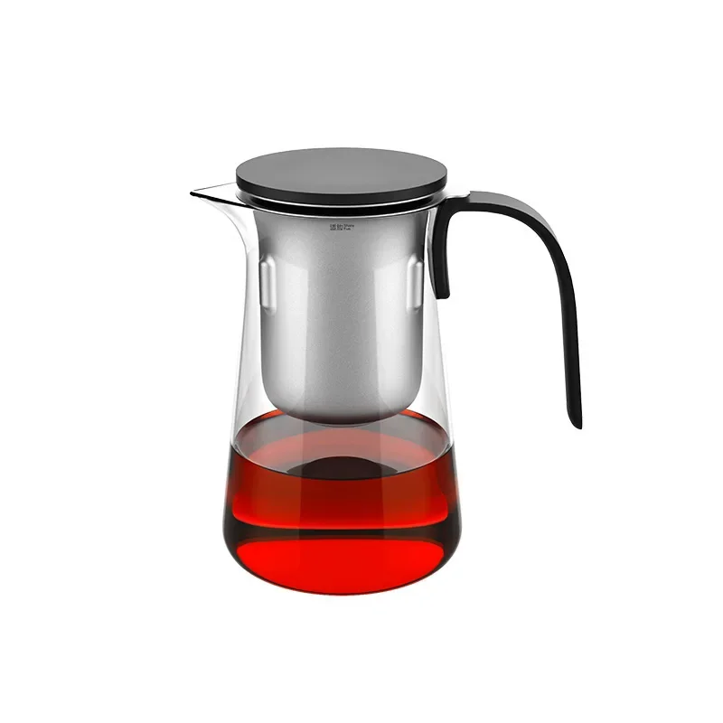 

New magnetic elegant pot fair cup glass high-grade tea separation elegant cup tea set brewing teapot