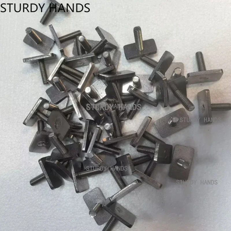 10pcs Stainless Steel Screw Chute Rail Track T-Shape Bolt Rectangle Hammer Head Bolt M6 M8 Hardware Fastener Tool Supplies