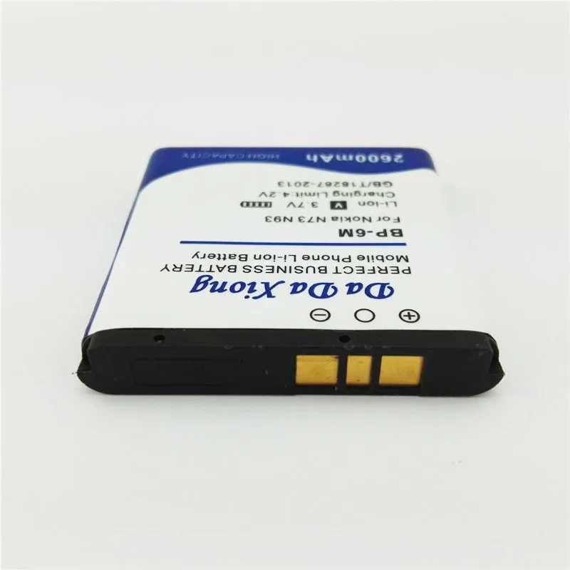 2600mAh BP-6M BP6M Li-ion Phone Battery For Nokia 6151 6233 6234 6280 6288 9300 9300i N73 N77 N93 S