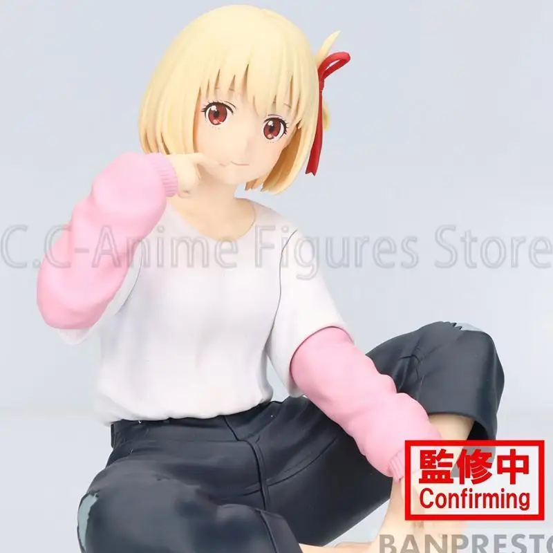 Bandai-Figurine originale Banpresto Relax Time, Lycoris Recoil, Nishikigi Chisato, Anime authentique, Modèle en boîte, Jouet, Poupées, Cadeau, En stock