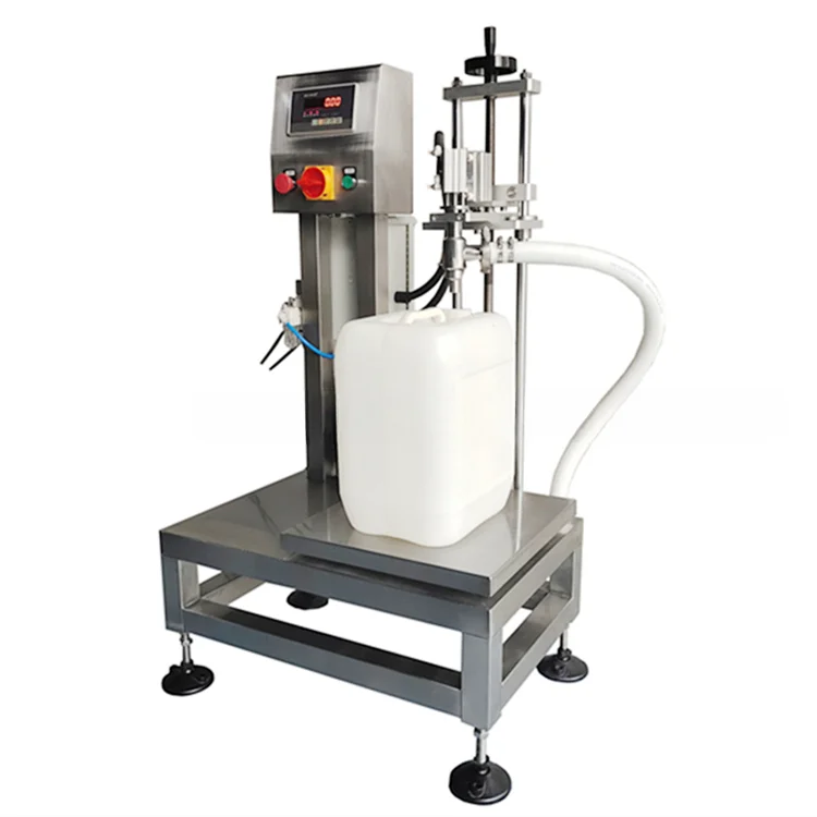 Semi automatic 5-gallon bucket weighing and filling machine