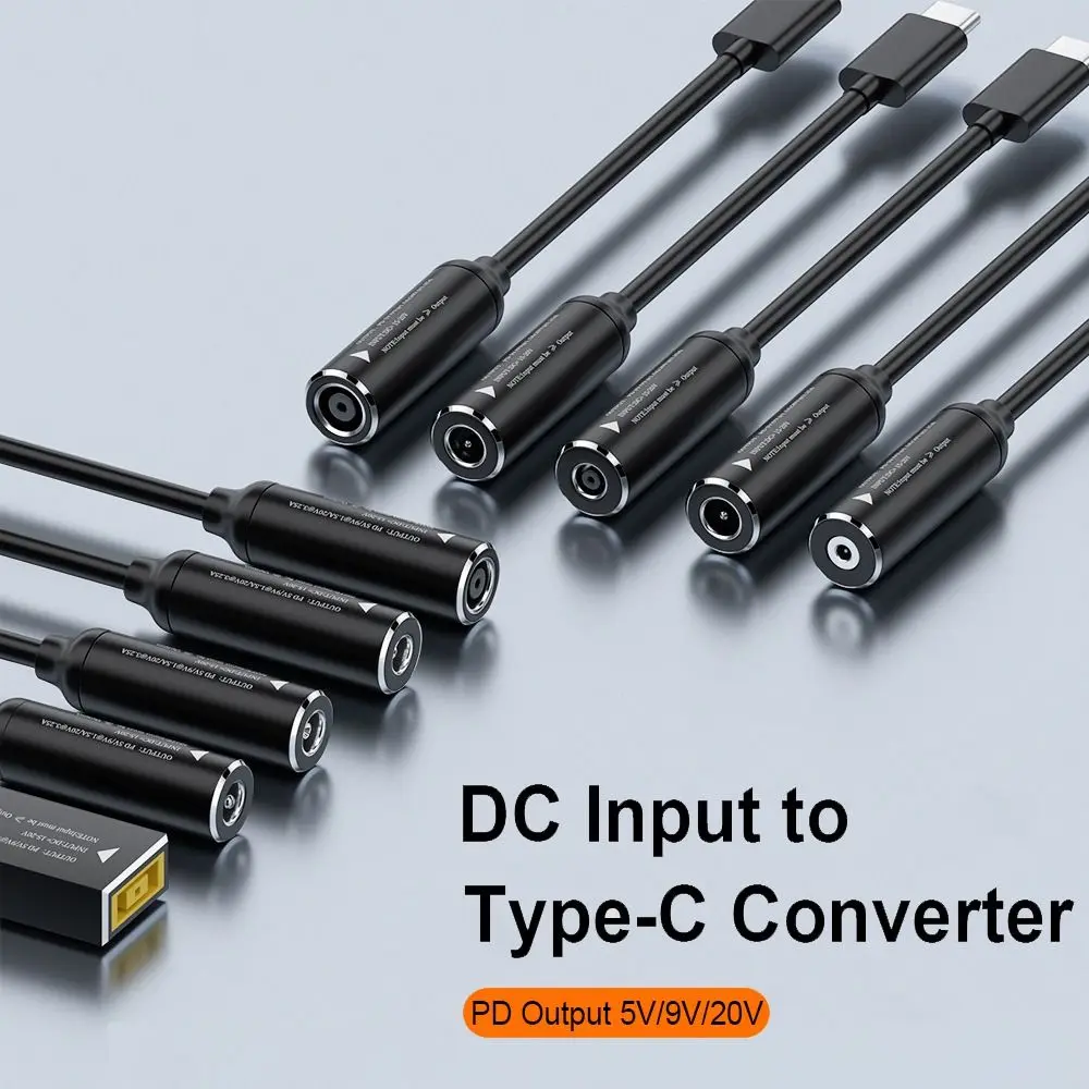 5.5X2.5 7.4X5.0 4.5X3.0mm USB C موصل محول الطاقة محول تيار مستمر إلى نوع C PD 65 واط ل //لينوفو