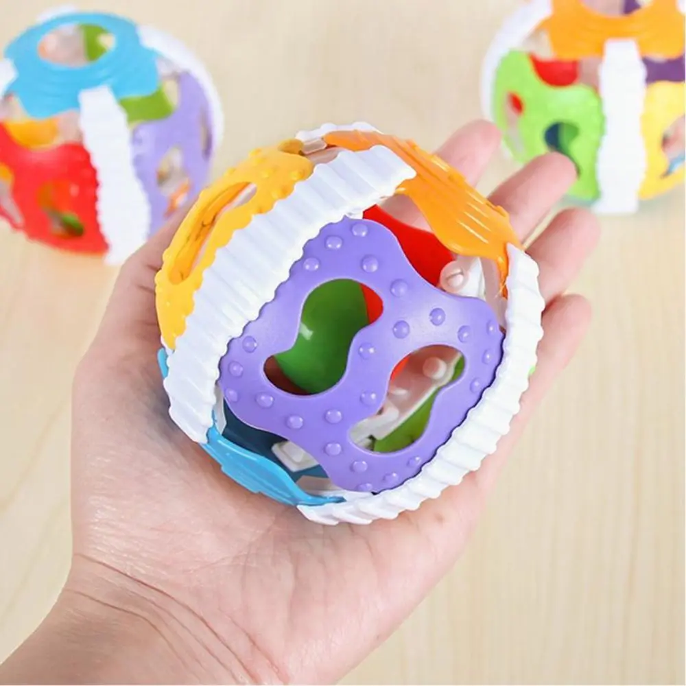 

Plastic Puzzle Baby Baby Rattle Ball Toy Gripping Rattle Handbell