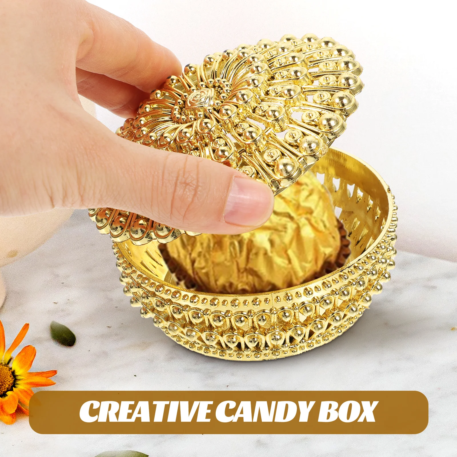 

12 Pcs Plastic Candy Boxes Compact Light Reusable Gift Storage Decorative Wedding Favor Smooth Colorful Container