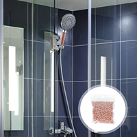 4pcs Water Purification Stones Medical Mineral Beads Anion Filtration Shower Head Filter for Softening Hard Water Chlorine
