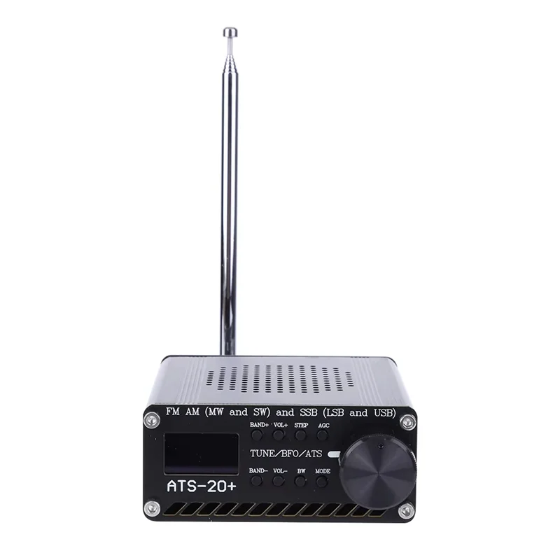 

Reliableats-20+ Si4732 Полнодиапазонный сканер приемника с антенной-0,96-дюймовый OLED-экран Сканер FM AM SSB FM AM MW SW SSB LSB USB