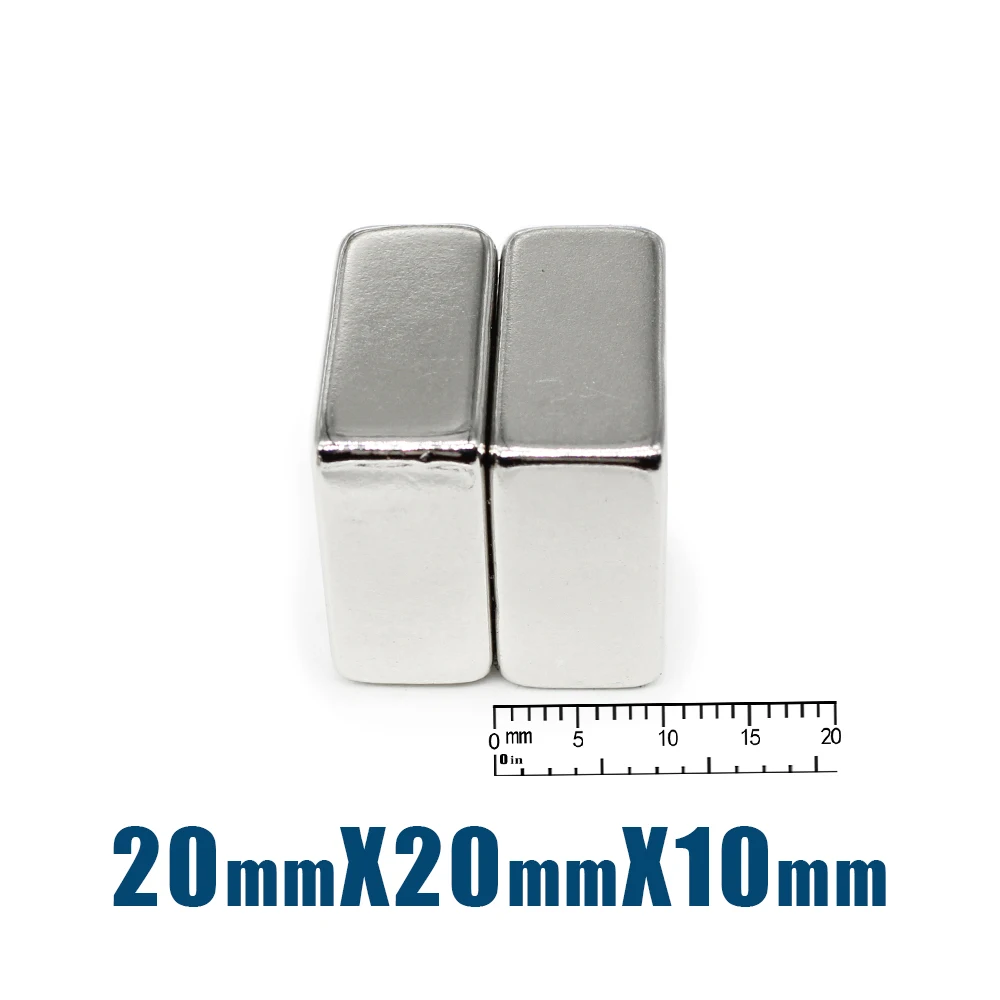 1/2/3/5/10/20 Chiếc 20X20X10 Mm Tìm Kiếm Quadrate nam Châm 20Mm * 20Mm Stong Nam Châm 20X20X10 Mm Mạnh Neodymium Từ 20*20*10