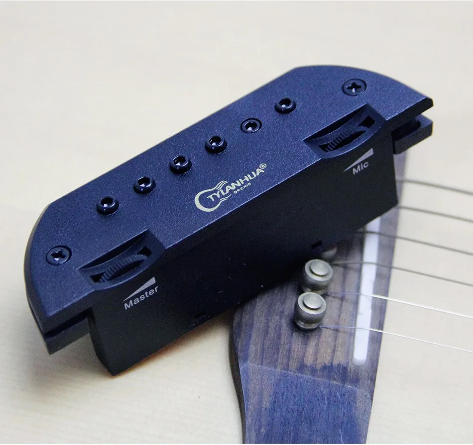 2025 T-903 Acoustic Guitar Active Soundhole Pickup Magnetic + Mic Dual Pickup Systems Excellent Bass & Mid-range Response