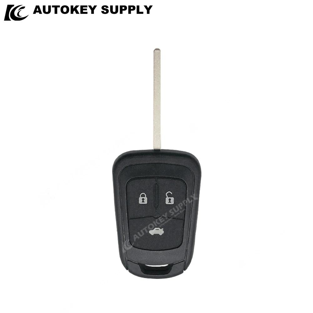 AutokeySupply Für 2/3 Tasten Transponder Schlüssel Mit Logo