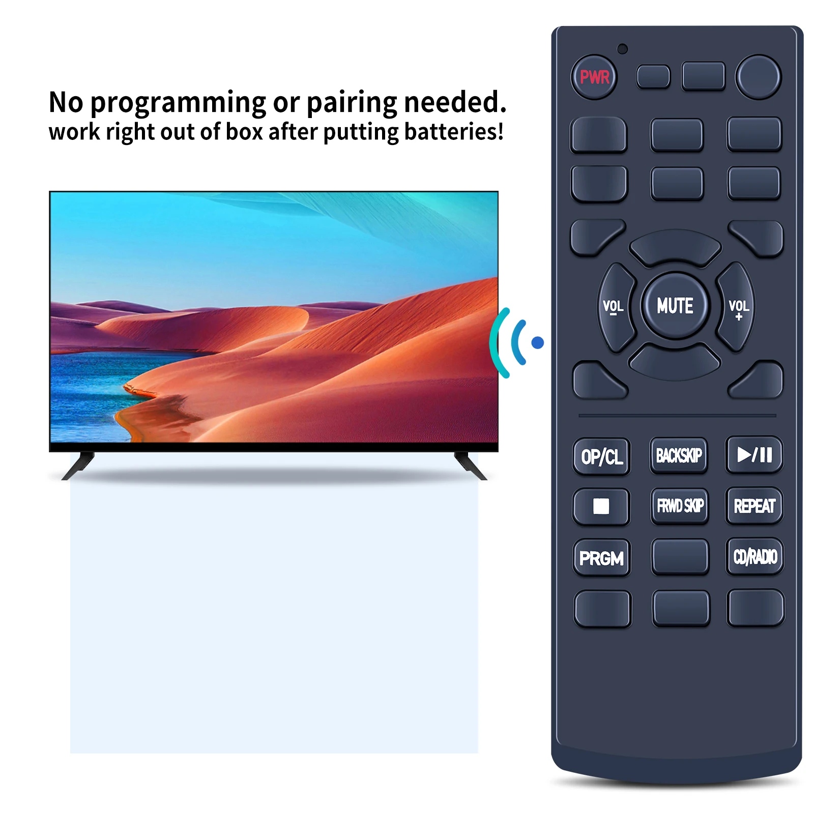 Замените пульт дистанционного управления для проигрывателя компакт-дисков Crosley Wurlitzer CR16 WR18 CR1702A