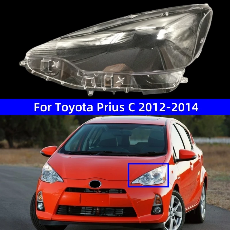 

For Toyota Prius C 2012 2013 2014 Car Accsesories Transparent PC Material Headlights Glass Shell