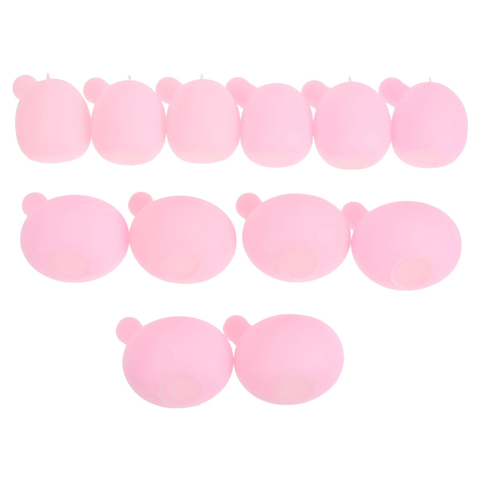 12pcs Blowing Insert: Diy Silicone Bubble Inserts For Making Squeeze Refills Pink Replacement Inner Balls Craft Project