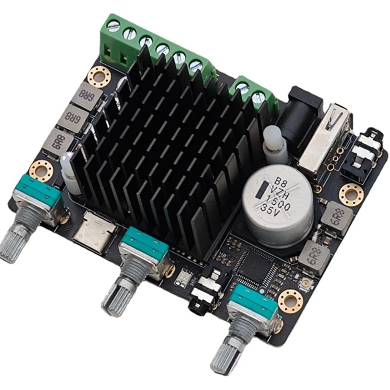 -A25M Amplifier Daya DSP Bluetooth 2.1 2X50W + 100W Amplifier Subwoofer Tiga Saluran 31 Segmen EQ Amplificador Mudah Digunakan