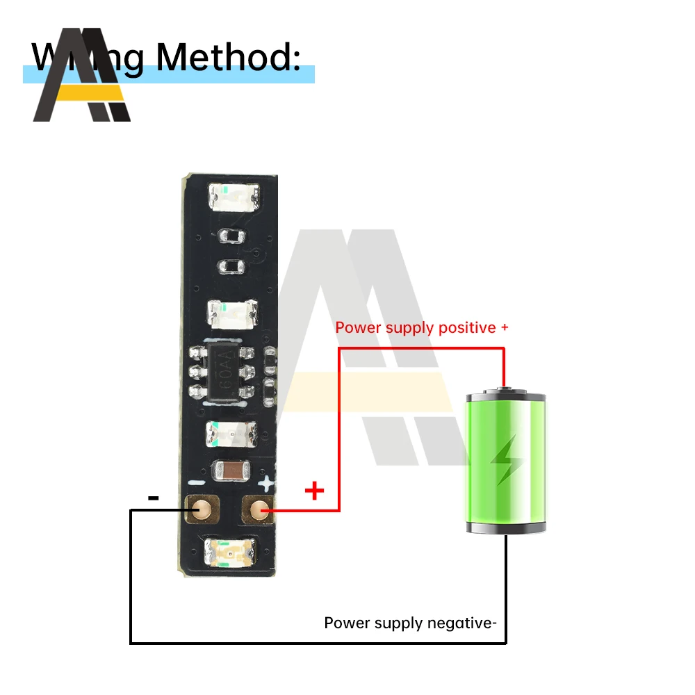 3.7~4.2V Metering Module Mini LED 1 String Ternary Lithium Battery Capacity Board Power Display Module