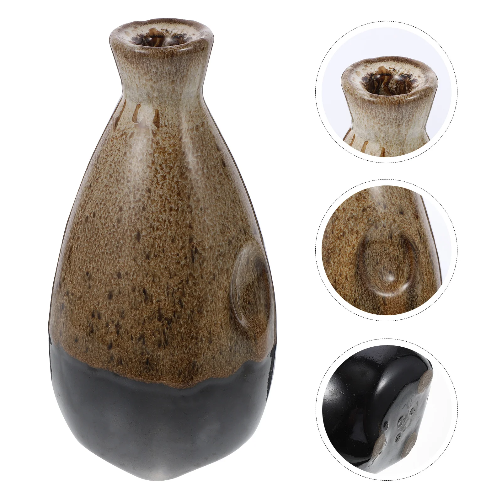 

1Pcs Ceramic Vase Minimalist Khaki Color Flower Arrangement Desktop Decoration for Office Home Hotel Ceramic Vase