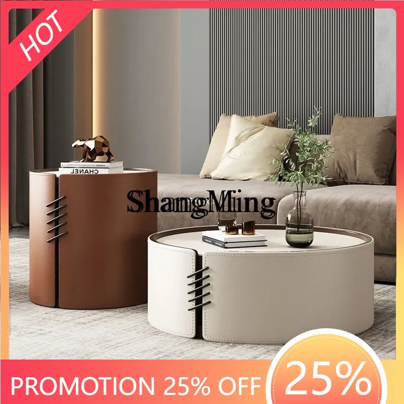 

Журнальный столик SM для маленькой квартиры, чайный столик, размер креативного комбинированного журнального столика, круглый современный журнальный столик для пожилых людей