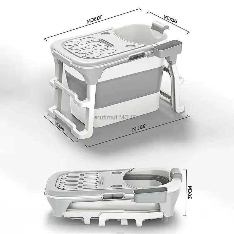 

Современная утолщенная пластиковая портативная ванна, товары для ванной комнаты, бытовая ванна, складная ванна для всего тела, пропаривающая ванна A