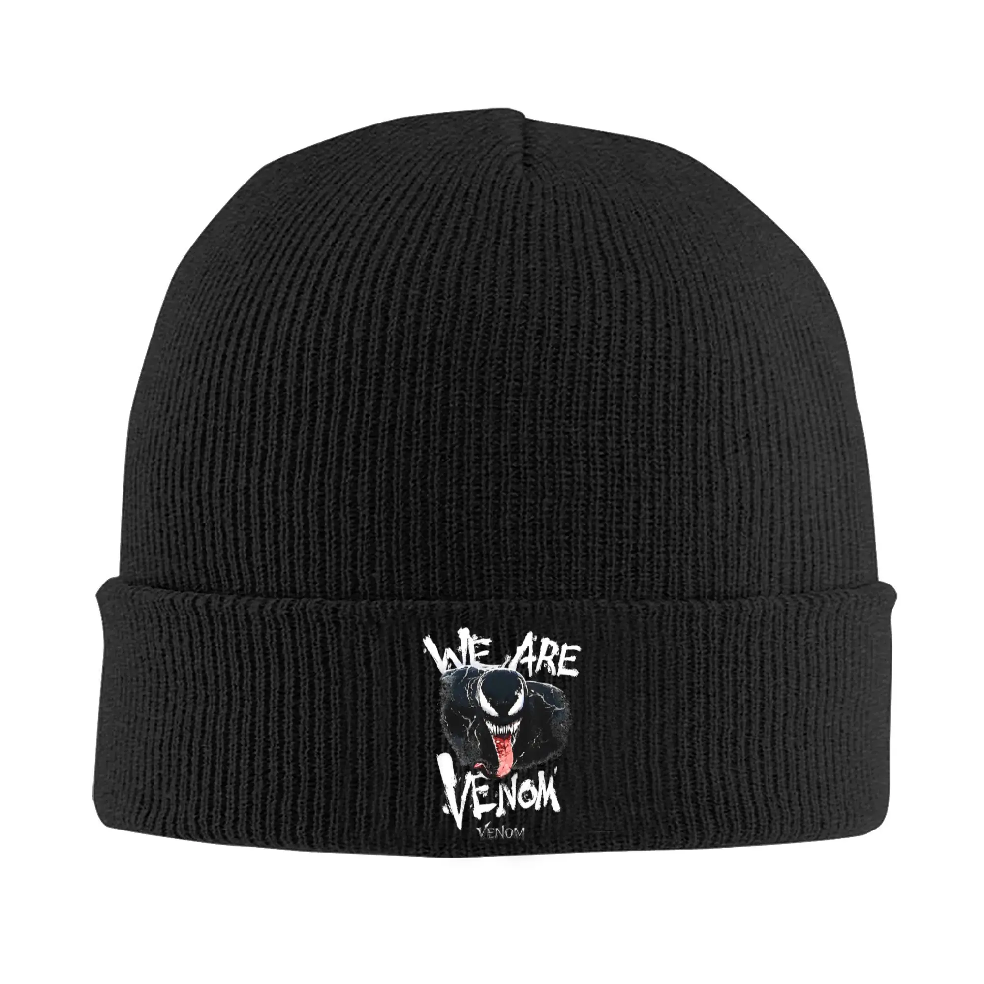 Savage We Are Venom Hats Autumn Winter Skullies Beanies Warm  Caps Female Male Acrylic Bonnet