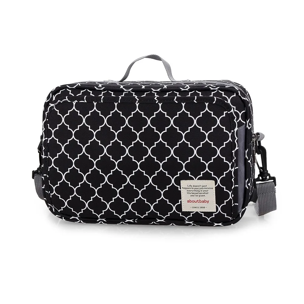 

Сумка для детской коляски из полиэстера, водонепроницаемая сумка для хранения коляски большой емкости, подвесная сумка с несколькими карманами, портативная дорожная сумка для мамы