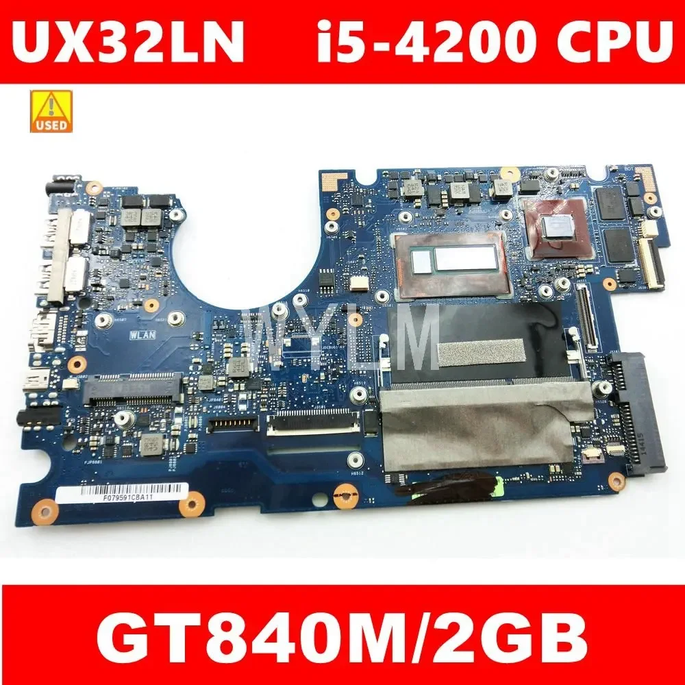 

Процессор UX32LN i5-4200 GT840M/2 ГБ Материнская плата Asus UX32L UX32LN UX32LA REV2.0 протестированная Материнская плата ноутбука