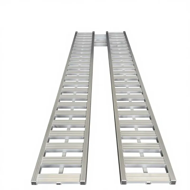 6Ton Heavy-Duty Aluminum Loading/Unloading Ramp for Use with Forklifts Excavators Trailers Wheeled/Crawler Ramps Cars