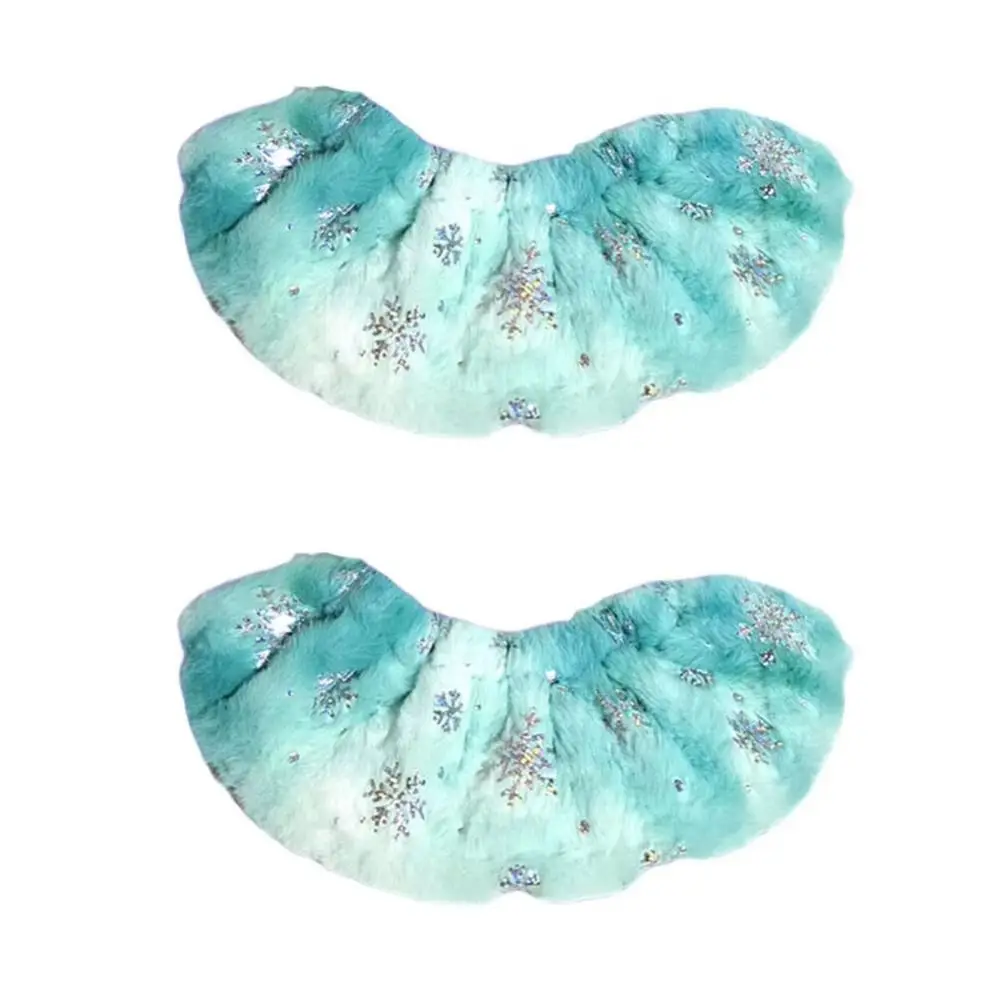 

Soft Protector Ice Skate Shoes Covers Hockey Skates Breathable Skate Shoes Protector Plush Case Colorful Flannel Skate Guards