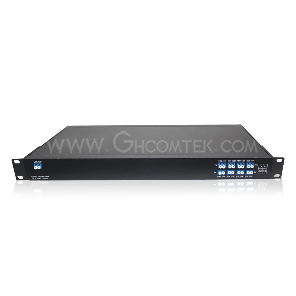 CWDM 16 channel 1270nm~1610nm Mux or Demux CWDM in 19' Rack