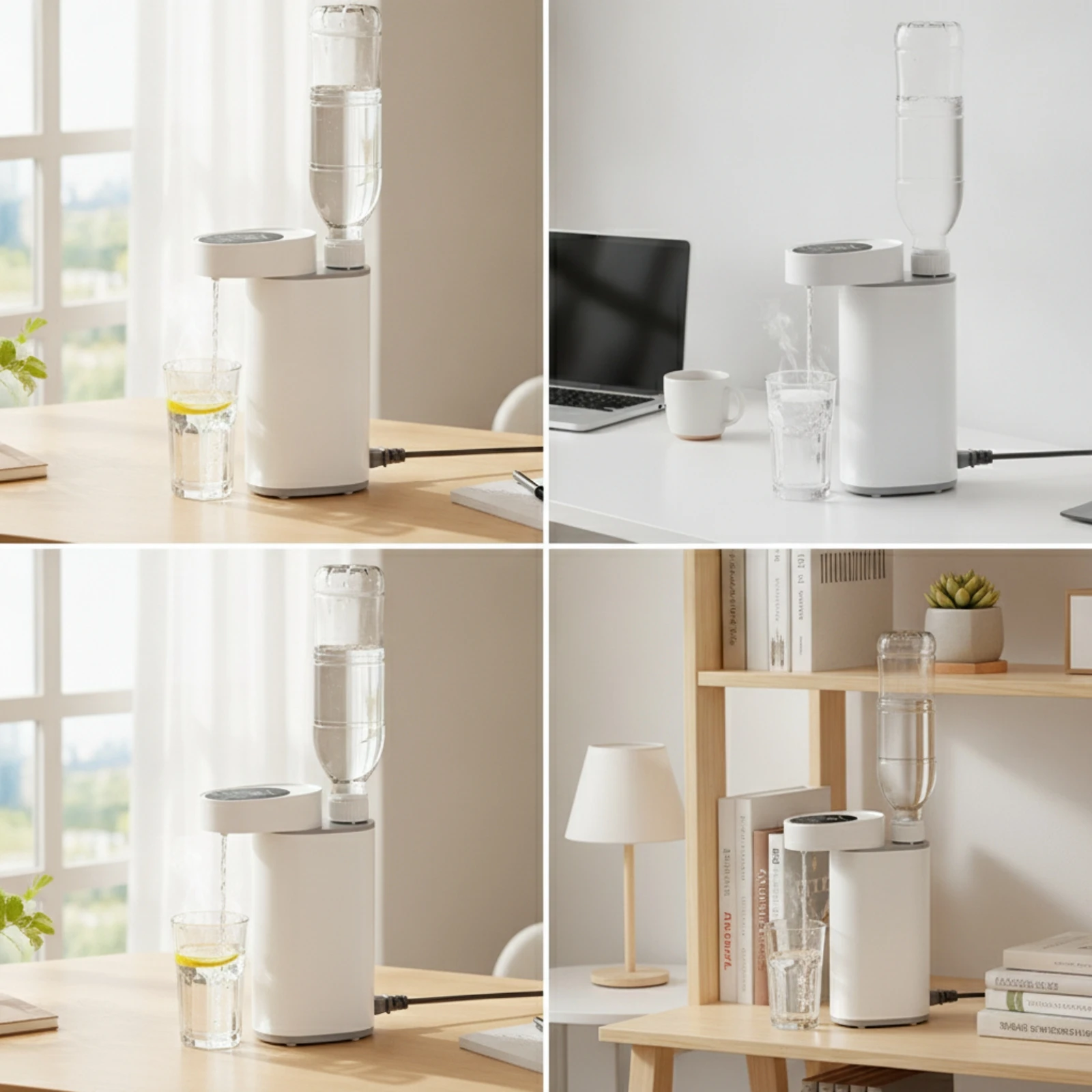 Instant Hot Water Dispenser Touch Control Tabletop Water Dispenser Appliance Rapid Heat Food-Grade for Office Workers, Home Desk