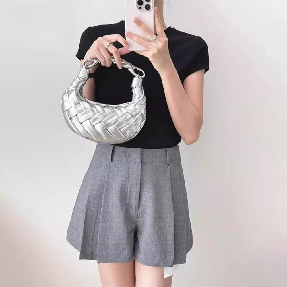 2025 جديد متعدد الاستخدامات حقيبة تحت الإبط موضة كتف واحد عبر الكتف زلابية حقيبة يده حقيبة من القماش للنساء #4