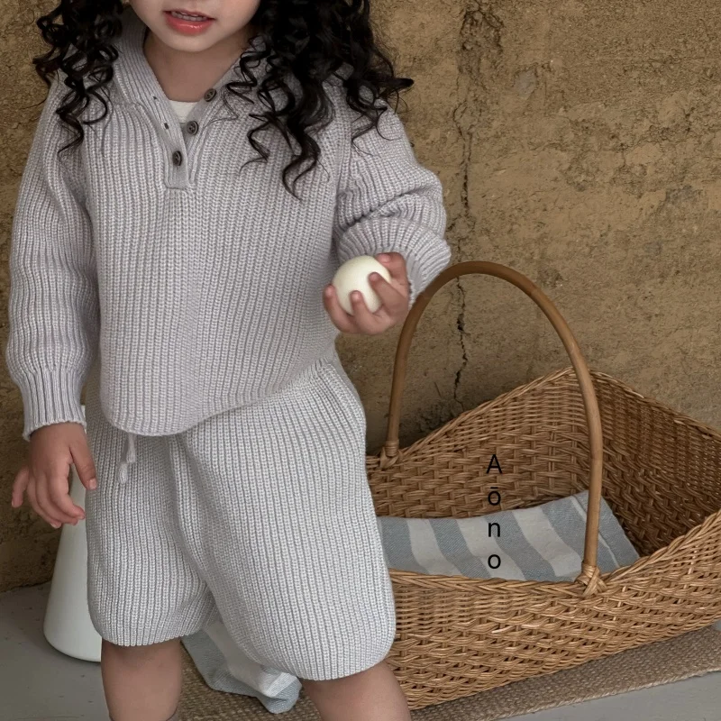 

Брюки для маленьких мальчиков и девочек, мягкие хлопковые шорты из полипропилена, вязаные шорты, однотонные, осенне-зимние, повседневные штаны в рубчик для малышей, От 0 до 3 лет