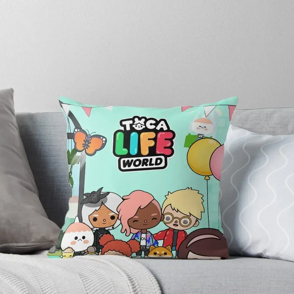 

Toca Boca For Kids Throw Pillow Marble Cushion Cover Pillow Cases Decorative Sofa Pillow Cover